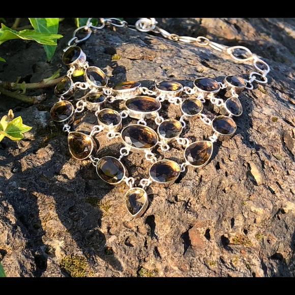 SOLD Smokey topaz necklace - Picture 3 of 8